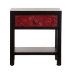 Chinoise Handmade Flower Bed Side Table with 1 Drawer (47x34x50)