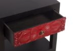 Chinoise Handmade Flower Bed Side Table with 1 Drawer (47x34x50)