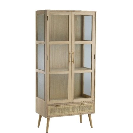 Pru MDF Display Cabinet (72x39x159)cm