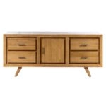 Hae Solid Teak Wood TV Stand (150x45x65)cm