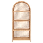 ΒΙΒΛΙΟΘΗΚΗ SIMOK HM9552 ΑΠΟ ΦΥΣΙΚΟ RATTAN ΣΕ ΦΥΣΙΚΟ ΧΡΩΜΑ 80x40x182Υεκ.