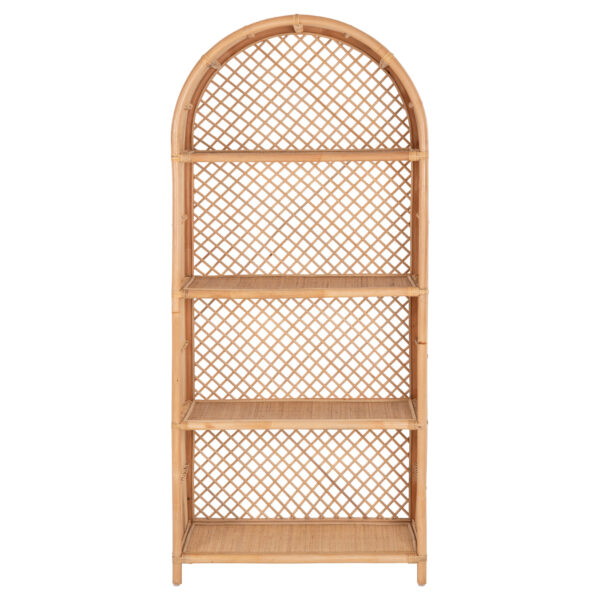 ΒΙΒΛΙΟΘΗΚΗ SIMOK HM9552 ΑΠΟ ΦΥΣΙΚΟ RATTAN ΣΕ ΦΥΣΙΚΟ ΧΡΩΜΑ 80x40x182Υεκ.