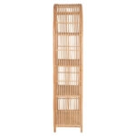 ΒΙΒΛΙΟΘΗΚΗ SIMOK HM9552 ΑΠΟ ΦΥΣΙΚΟ RATTAN ΣΕ ΦΥΣΙΚΟ ΧΡΩΜΑ 80x40x182Υεκ.