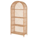 ΒΙΒΛΙΟΘΗΚΗ SIMOK HM9552 ΑΠΟ ΦΥΣΙΚΟ RATTAN ΣΕ ΦΥΣΙΚΟ ΧΡΩΜΑ 80x40x182Υεκ.