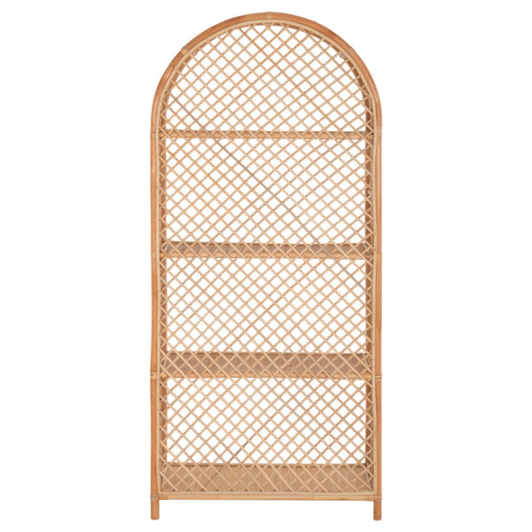 ΒΙΒΛΙΟΘΗΚΗ SIMOK HM9552 ΑΠΟ ΦΥΣΙΚΟ RATTAN ΣΕ ΦΥΣΙΚΟ ΧΡΩΜΑ 80x40x182Υεκ.