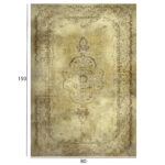 ΧΑΛΙ ΣΑΛΟΝΙΟΥ ΜΕ ΚΡΟΣΙΑ JOSIANE VINTAGE HM7676.03 ETHNIC ΧΡΥΣΟ 80X150 εκ.