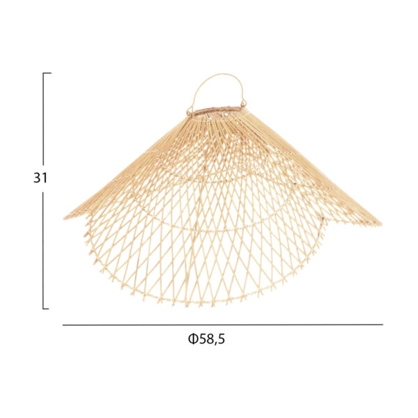 ΦΩΤΙΣΤΙΚΟ ΟΡΟΦΗΣ ΚΡΕΜΑΣΤΟ HM7878.02 RATTAN ΣΕ ΦΥΣΙΚΟ ΧΡΩΜΑ Φ58,5x31Yεκ