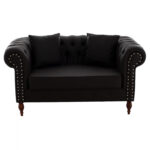 ΚΑΝΑΠΕΣ 2ΘΕΣΙΟΣ Τ. CHESTERFIELD CIELLE ΣΕ ΧΡΩΜΑ ΚΑΦΕ HM3184.03 152x85x80 εκ.