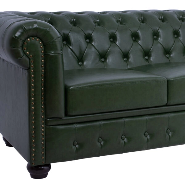 ΚΑΝΑΠΕΣ 3ΘΕΣΙΟΣ T.CHESTERFIELD HM3009.08 ΤΕΧΝΟΔΕΡΜΑ ΚΥΠΑΡΙΣΣΙ 208x90x73 εκ.