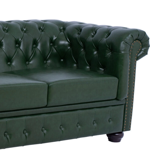 ΚΑΝΑΠΕΣ 3ΘΕΣΙΟΣ T.CHESTERFIELD HM3009.08 ΤΕΧΝΟΔΕΡΜΑ ΚΥΠΑΡΙΣΣΙ 208x90x73 εκ.