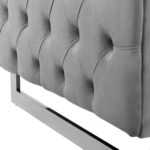 ΚΑΝΑΠΕΣ τ.CHESTERFIELD MOBAR HM3263.01 ΓΚΡΙ ΒΕΛΟΥΔΟ-ΜΕΤΑΛΛΙΚΑ ΠΟΔΙΑ 212x87x68Υεκ