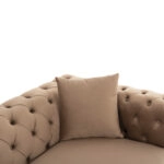 ΚΑΝΑΠΕΣ τ.CHESTERFIELD MOBAR HM3263.03 ΜΠΕΖ ΒΕΛΟΥΔΟ-ΜΕΤΑΛΛΙΚΑ ΠΟΔΙΑ 212x87x68Υεκ