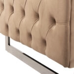 ΚΑΝΑΠΕΣ τ.CHESTERFIELD MOBAR HM3263.03 ΜΠΕΖ ΒΕΛΟΥΔΟ-ΜΕΤΑΛΛΙΚΑ ΠΟΔΙΑ 212x87x68Υεκ