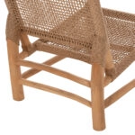 ΚΑΡΕΚΛΑ LONDER HM5986 ΞΥΛΟ TEAK ΣΕ ΦΥΣΙΚΟ ΚΑΙ ΣΥΝΘΕΤΙΚΟ RATTAN 63x77x77Υεκ.