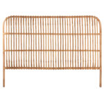 ΚΕΦΑΛΑΡΙ ΚΡΕΒΑΤΙΟΥ MERMA HM9549 ΣΕ ΦΥΣΙΚΟ ΧΡΩΜΑ RATTAN 165x5x121Yεκ.