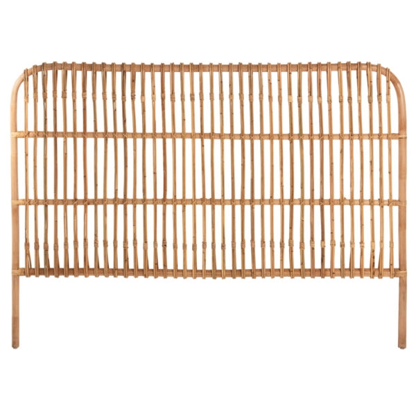 ΚΕΦΑΛΑΡΙ ΚΡΕΒΑΤΙΟΥ MERMA HM9549 ΣΕ ΦΥΣΙΚΟ ΧΡΩΜΑ RATTAN 165x5x121Yεκ.