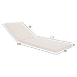 ΜΑΞΙΛΑΡΙ ΞΑΠΛΩΣΤΡΑΣ TEXTILENE 600gr/m2 2X1 SIFNOS ΜΠΕΖ HM11234.60T 196(117+1+78)x58x6εκ.