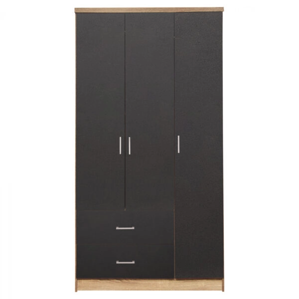 ΝΤΟΥΛΑΠΑ 3ΦΥΛΛΗ ME 2 ΣΥΡΤΑΡΙΑ CAESAR HM340.04 SONAMA ΜΕ ΓΚΡΙ 89x42,5Χ181εκ.