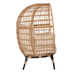 ΠΟΛΥΘΡΟΝΑ ΦΩΛΙΑ MIAMI 2 ΑΤΟΜΩΝ ΤΥΠΟΥ RATTAN HM5870.01 130x80x157Υ εκ.