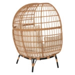 ΠΟΛΥΘΡΟΝΑ ΦΩΛΙΑ MIAMI 2 ΑΤΟΜΩΝ ΤΥΠΟΥ RATTAN HM5870.01 130x80x157Υ εκ.