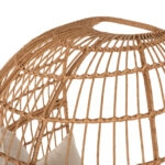 ΠΟΛΥΘΡΟΝΑ ΦΩΛΙΑ MIAMI 2 ΑΤΟΜΩΝ ΤΥΠΟΥ RATTAN HM5870.01 130x80x157Υ εκ.