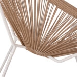 ΠΟΛΥΘΡΟΝΑ ACAPULCO Τ. ΦΩΛΙΑ ΜΕΤΑΛΛΟ ΛΕΥΚΟ ΜΕ TWISTED WICKER HM5871.02 70x73x79 εκ.