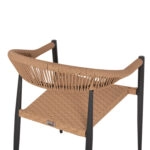 ΠΟΛΥΘΡΟΝΑ ΑΛΟΥΜΙΝΙΟΥ HM5854.12 ΑΝΘΡΑΚΙ PΕ RATTAN ΜΠΕΖ 56x60x78 εκ.