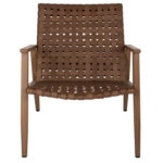 ΠΟΛΥΘΡΟΝΑ ΜΕΤΑΛΛΟ ΟΨΗ ΞΥΛΟΥ & RATTAN ΔΕΡΜΑ-LOOK 63,5x75,5x77εκ.HM5868.01