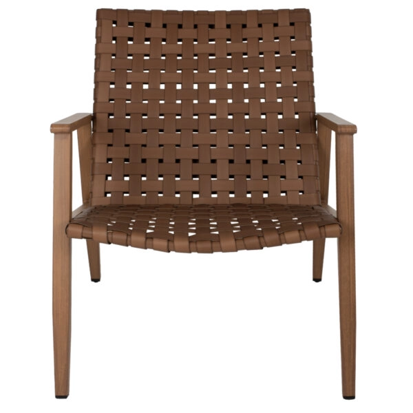 ΠΟΛΥΘΡΟΝΑ ΜΕΤΑΛΛΟ ΟΨΗ ΞΥΛΟΥ & RATTAN ΔΕΡΜΑ-LOOK 63,5x75,5x77εκ.HM5868.01