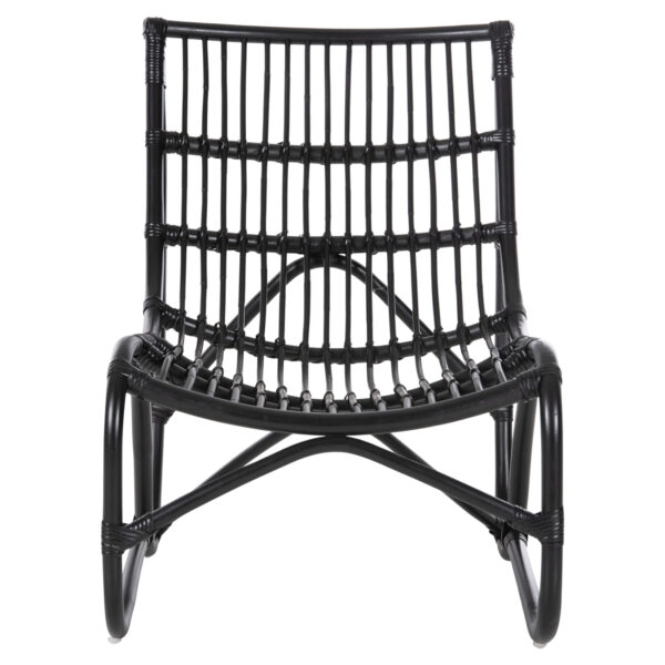 ΠΟΛΥΘΡΟΝΑ GRINN HM9815.02 ΡΑΒΔΟΙ RATTAN ΣΕ ΜΑΥΡΟ 56,5x73,5x79,5Υ εκ.