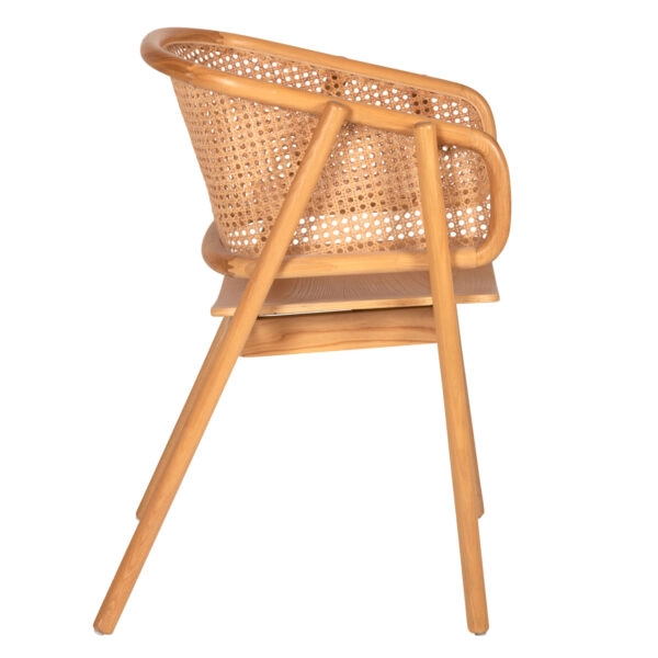 ΠΟΛΥΘΡΟΝΑ KENLEE HM9872 ΦΡΑΞΙΝΟΣ ΚΑΙ ΦΥΣΙΚΟ RATTAN RATTAN ΣΕ ΦΥΣΙΚΟ 57,5x55x81Yεκ.