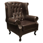 ΠΟΛΥΘΡΟΝΑ-ΜΠΕΡΖΕΡΑ T.CHESTERFIELD POLINA HM0053.01 PU ΣΚ.ΚΑΦΕ 83x75x107 εκ.