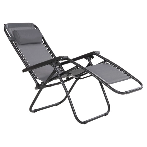 ΠΟΛΥΘΡΟΝΑ RELAX COMPANION HM5095.11 ΓΚΡΙ TEXTILENE-ΜΑΥΡΟ ΜΕΤΑΛΛΟ 67x145x110Υεκ.