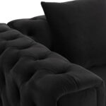 ΠΟΛΥΘΡΟΝΑ τ.CHESTERFIELD MOBAR HM3261.04 ΜΑΥΡΟ ΒΕΛΟΥΔΟ-ΜΕΤΑΛΛΙΚΑ ΠΟΔΙΑ 99x86,5x77Υεκ