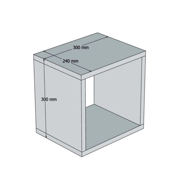 ΣΕΤ ΡΑΦΙΑ ΤΟΙΧΟΥ 5ΤΜΧ ΜΕΛΑΜΙΝΗΣ HM9519.05 ΜΠΛΕ 30x30x24Y εκ.