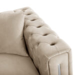 ΣΕΤ ΣΑΛΟΝΙ MOBAR τ.CHESTERFIELD HM11935.02 ΚΡΕΜ ΒΕΛΟΥΔΟ-ΜΕΤΑΛ.ΠΟΔΙΑ