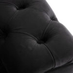 ΣΕΤ ΣΑΛΟΝΙ MOBAR τ.CHESTERFIELD HM11935.04 ΜΑΥΡΟ ΒΕΛΟΥΔΟ-ΜΕΤΑΛ.ΠΟΔΙΑ