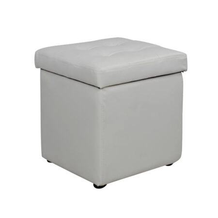 ΣΚΑΜΠΟ ΜΕ ΑΠΟΘΗΚΕΥΤΙΚΟ ΧΩΡΟ PU ΛΕΥΚΟ CUBE HM224.02 36,5x36,5x36Υεκ.