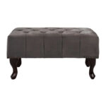 ΤΑΜΠΟΥΡΕ ΥΠΟΠΟΔΙΟ HM226.10 ΓΚΡΙ ΒΕΛΟΥΔΟ T.CHESTERFIELD EMMA 80x46x42Y εκ.