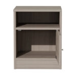 Κομοδίνο Foly  με ένα ντουλάπι γκρι oak 40x40x50εκ
