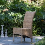 Rattan Καρέκλα Ξύλο/Ρατάν σε Φυσική Απόχρωση (48x62x103)cm