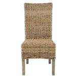 Rattan Καρέκλα Ξύλο/Ρατάν σε Φυσική Απόχρωση (48x62x103)cm