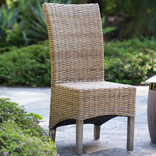 Rattan Καρέκλα Ξύλο/Ρατάν σε Φυσική Απόχρωση (48x62x103)cm