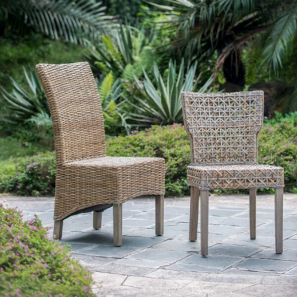 Rattan Καρέκλα Ξύλο/Ρατάν σε Φυσική Απόχρωση (48x62x103)cm