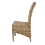 Rattan Καρέκλα Ξύλο/Ρατάν σε Φυσική Απόχρωση (48x62x103)cm