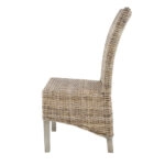 Rattan Καρέκλα Ξύλο/Ρατάν σε Φυσική Απόχρωση (48x62x103)cm