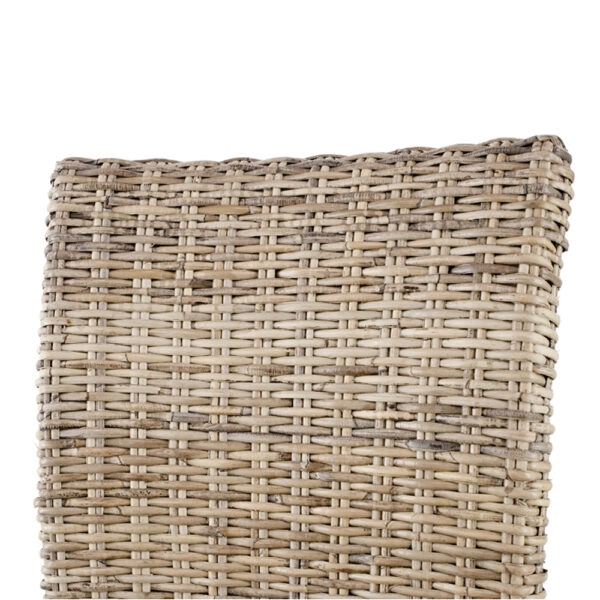 Rattan Καρέκλα Ξύλο/Ρατάν σε Φυσική Απόχρωση (48x62x103)cm