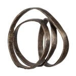 Ring Διακοσμητικό Αλουμινίου Ανθρακί (26.7x29.2x15.2)cm