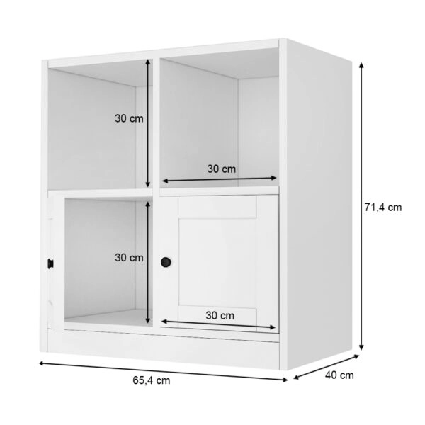 Κονσόλα Felix  χρώμα λευκό 65,4x40x71,4εκ.