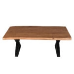 MINGLE COFFEE TABLE ΦΥΣΙΚΟ ΜΑΥΡΟ 115x60xH42cm